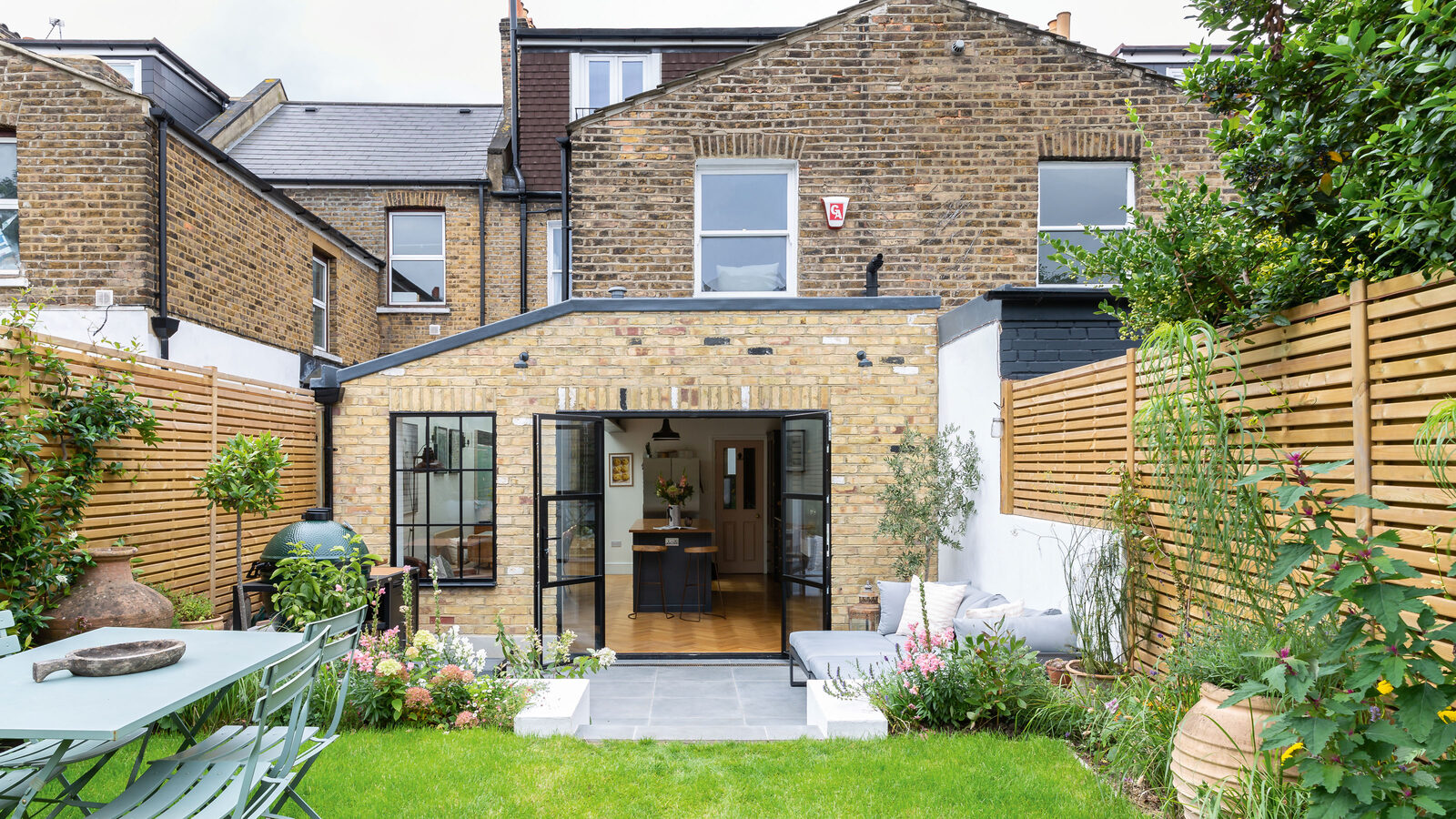 Flat roof extension on a UK brick house